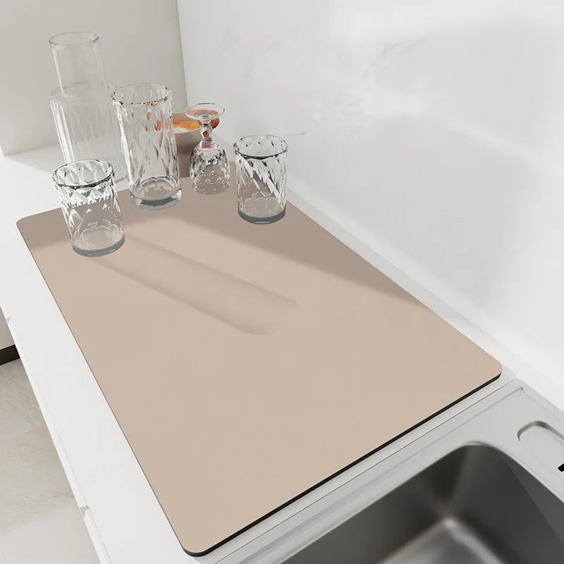 Kitchen dish drying placemat