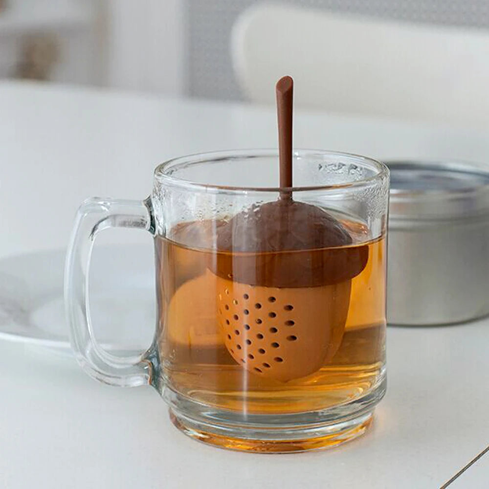 Silicone tea bag strainer