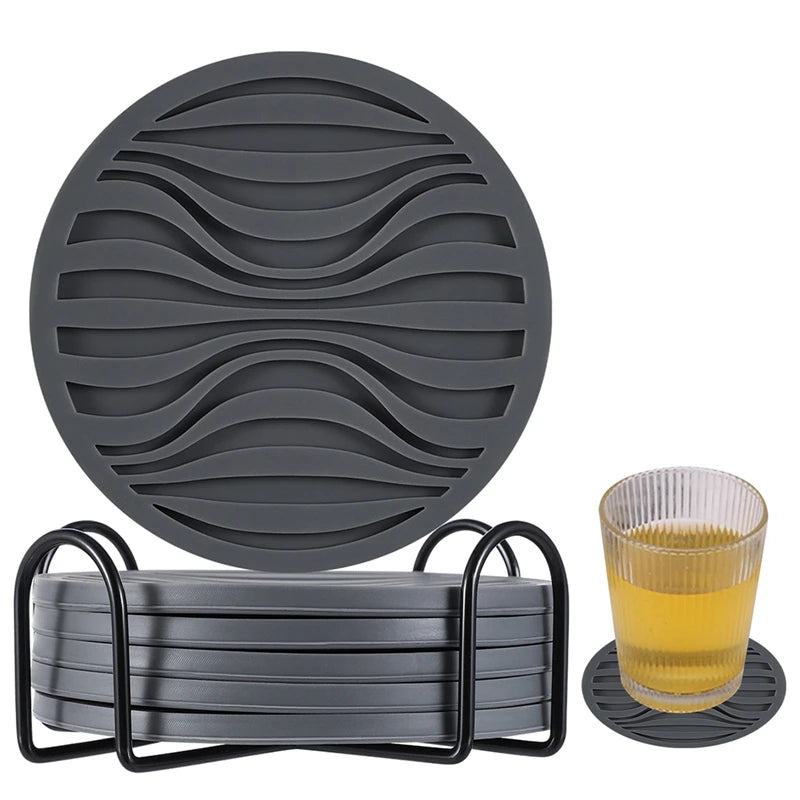 Silicone coaster set