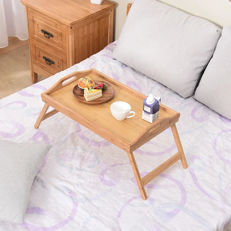 Natural bamboo food tray