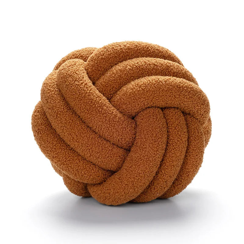 Teddy woven knot throw