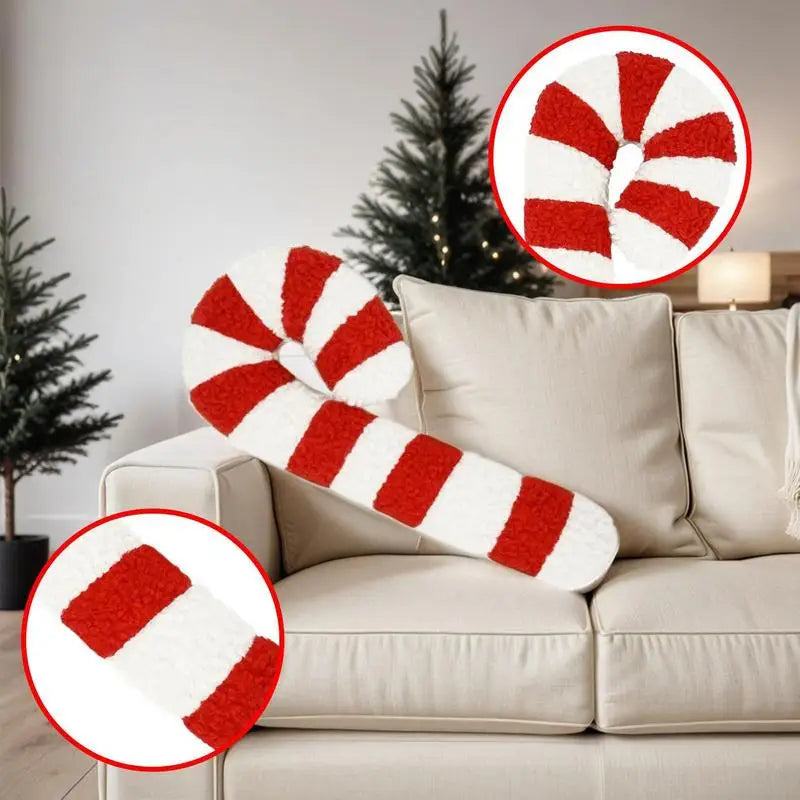 Throw Candy Cane Pillows