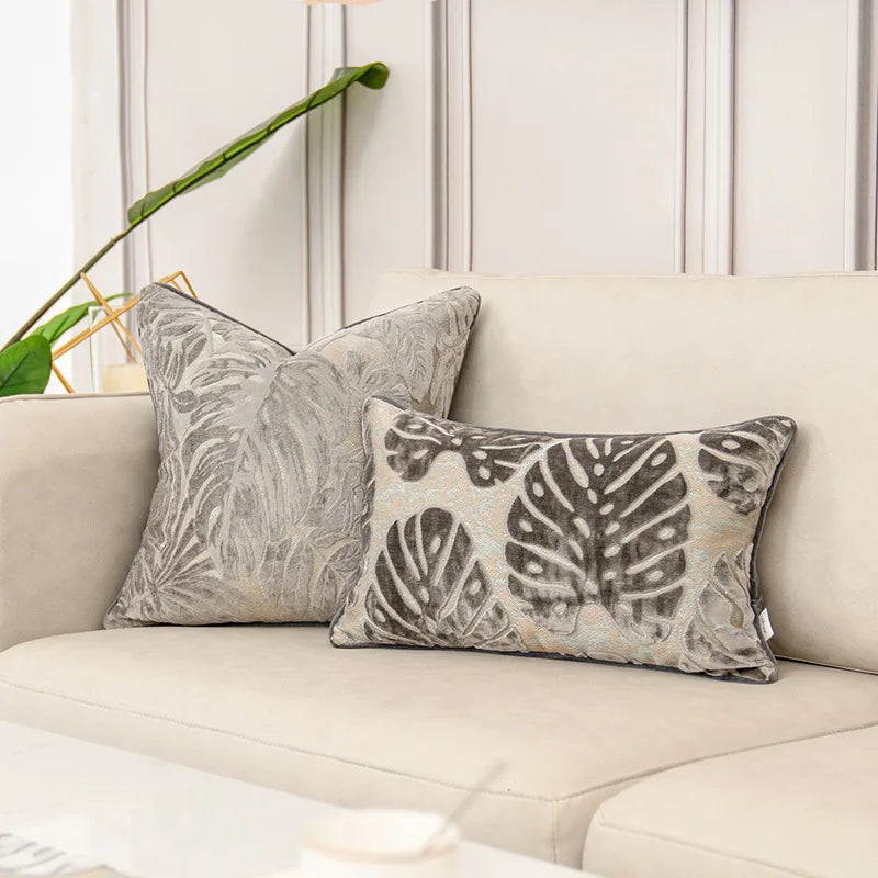 Luxury grey sofa cushion covers