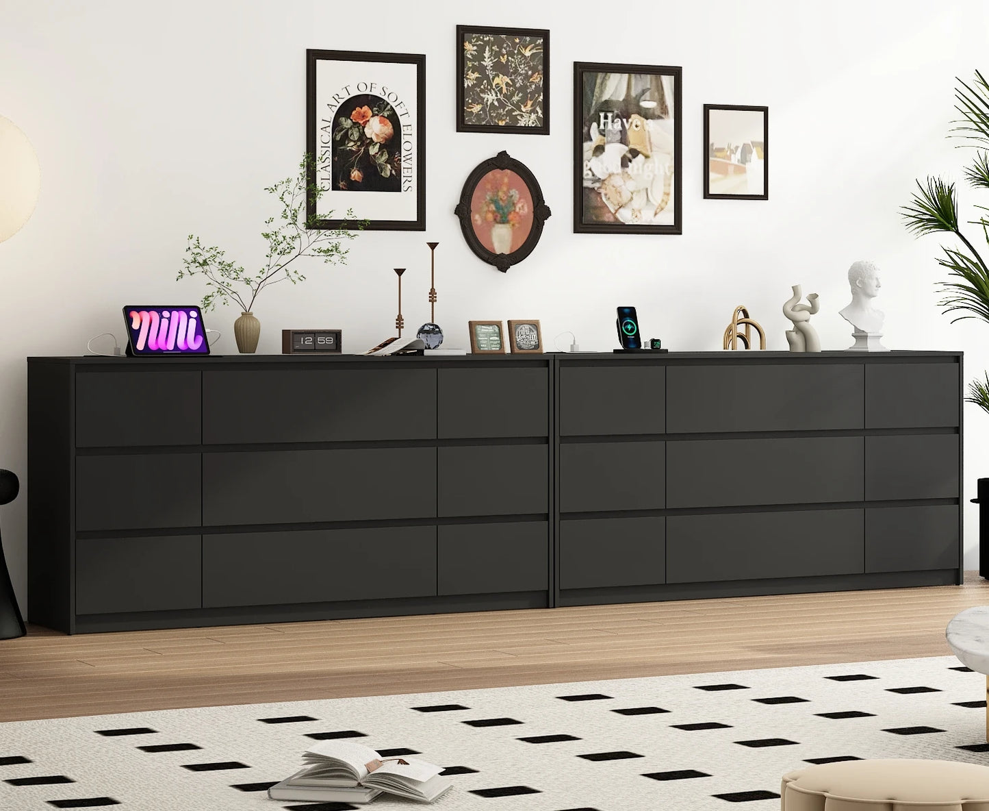9 Drawer Dresser with Power Outlet