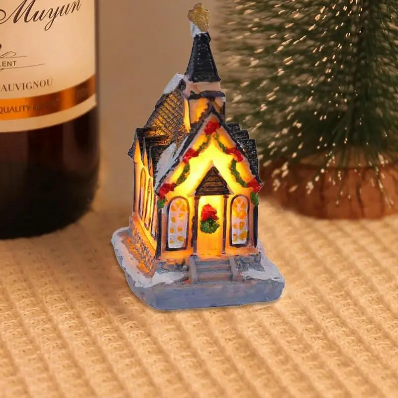 LED Resin House Christmas Village