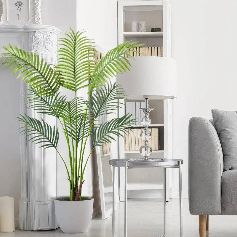 Artificial Golden Cane Palm Tree Faux Plant