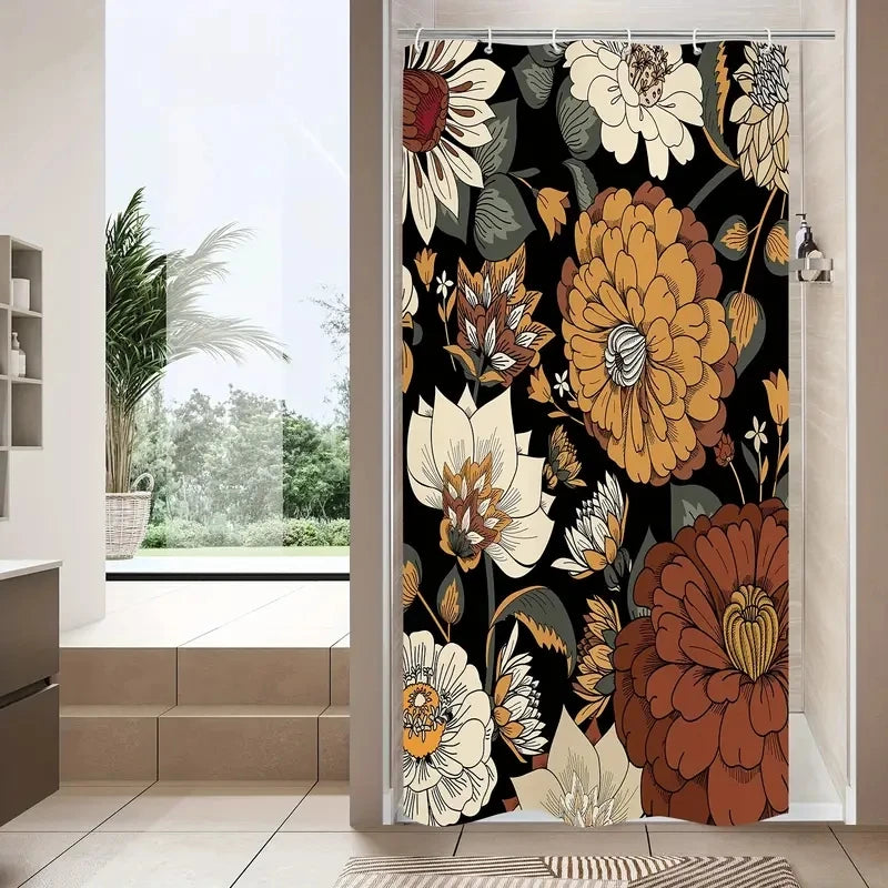 Boho shower curtain