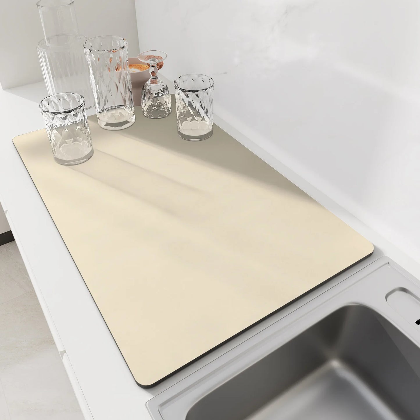 Kitchen dish drying placemat