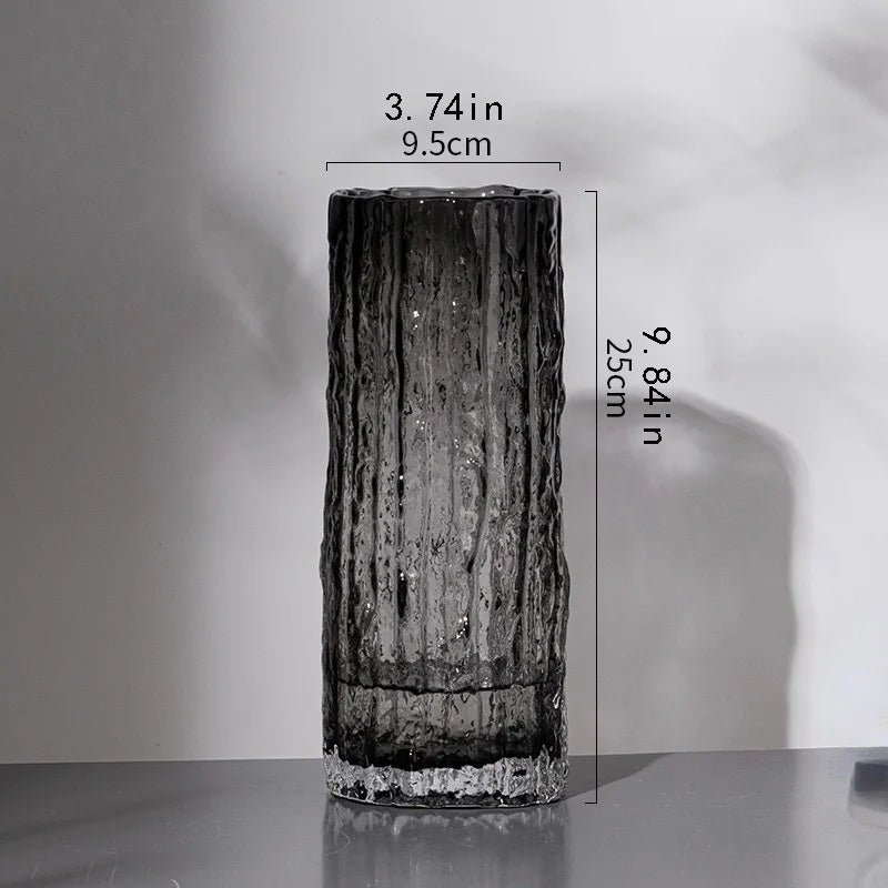 Glacier transparent vase
