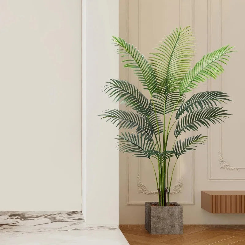 Artificial Golden Cane Palm Tree Faux Plant