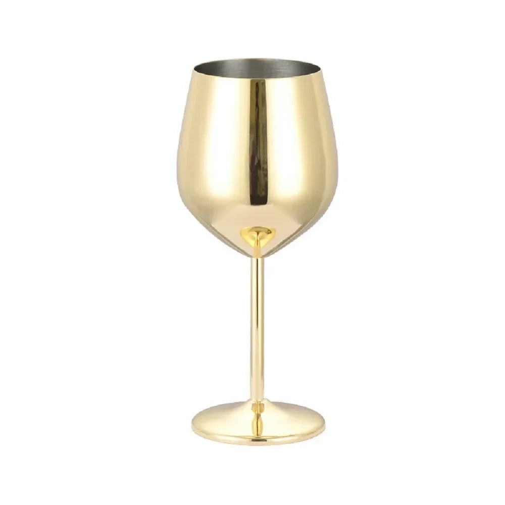 Stainless steel cocktail glass