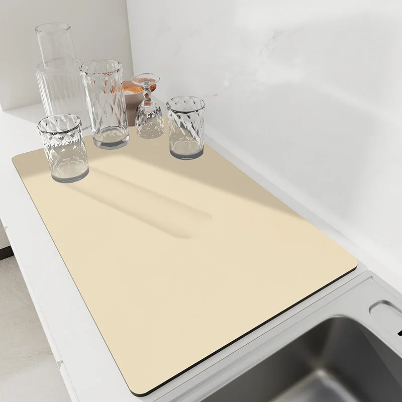 Kitchen dish drying placemat