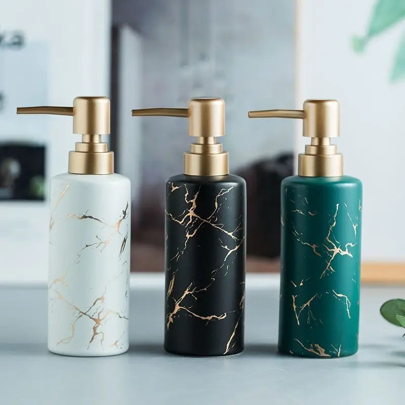 Luxury gold plated porcelain dispenser