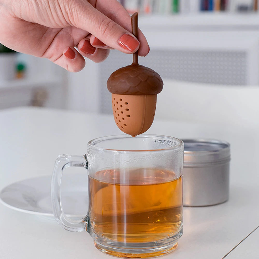 Silicone tea bag strainer