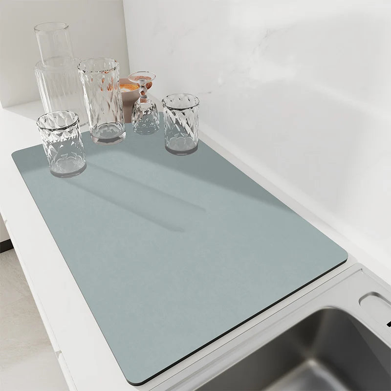 Kitchen dish drying placemat