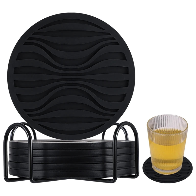 Silicone coaster set