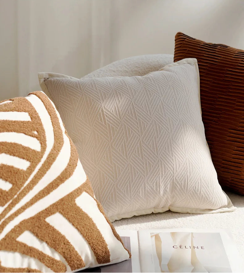 Cinnamon mixed pillow covers