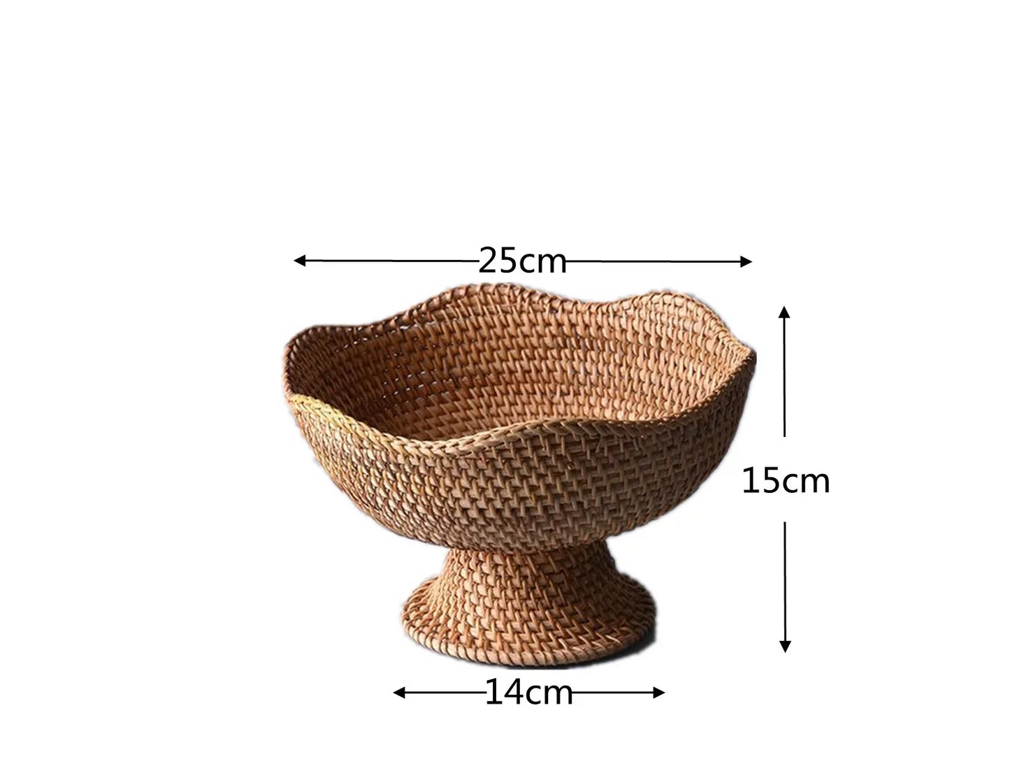 Rattan fruit storage baskets