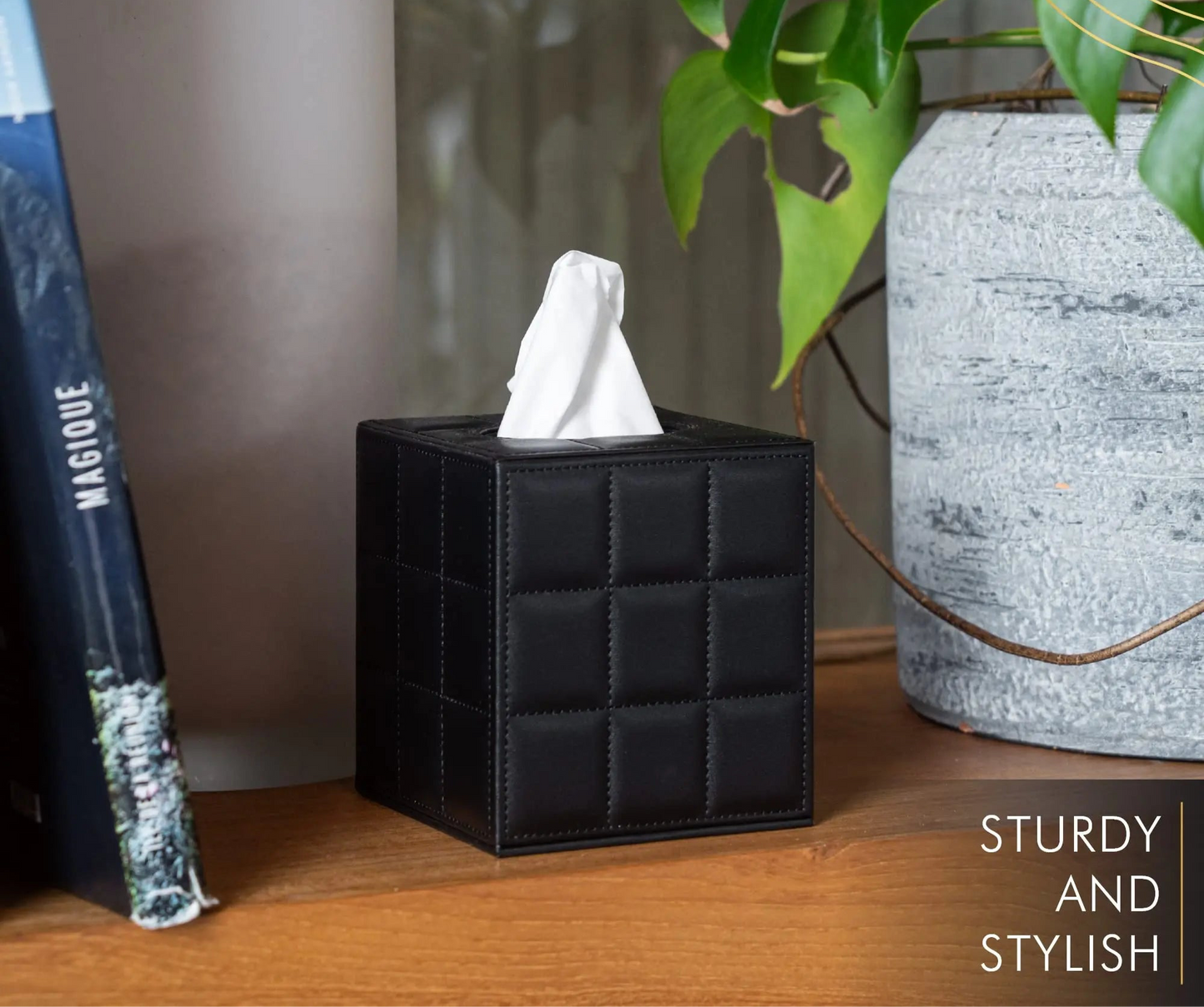 Leather Tissue Box Holder