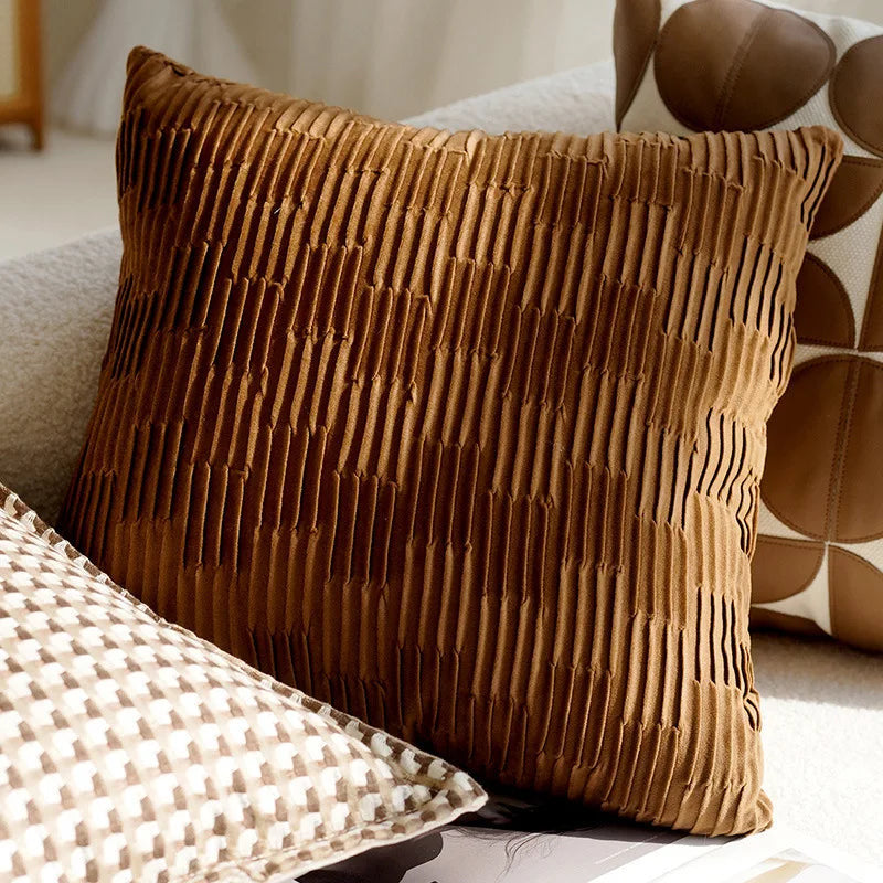 Cinnamon mixed pillow covers