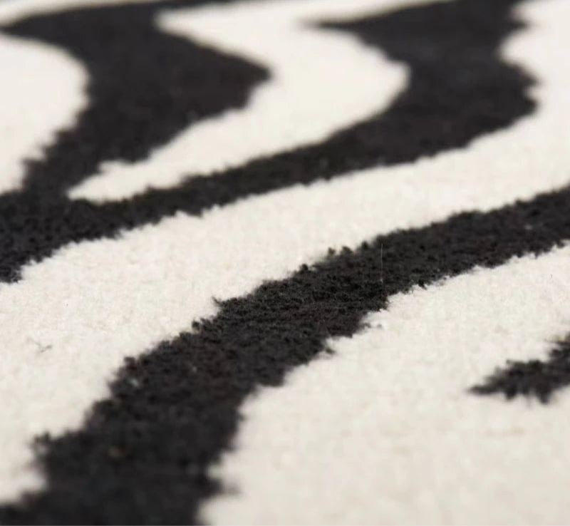 Plush print rug