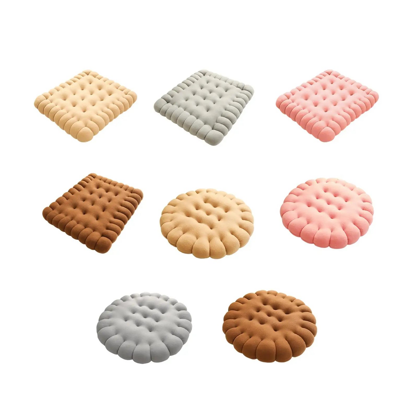 Biscuit shape cushion