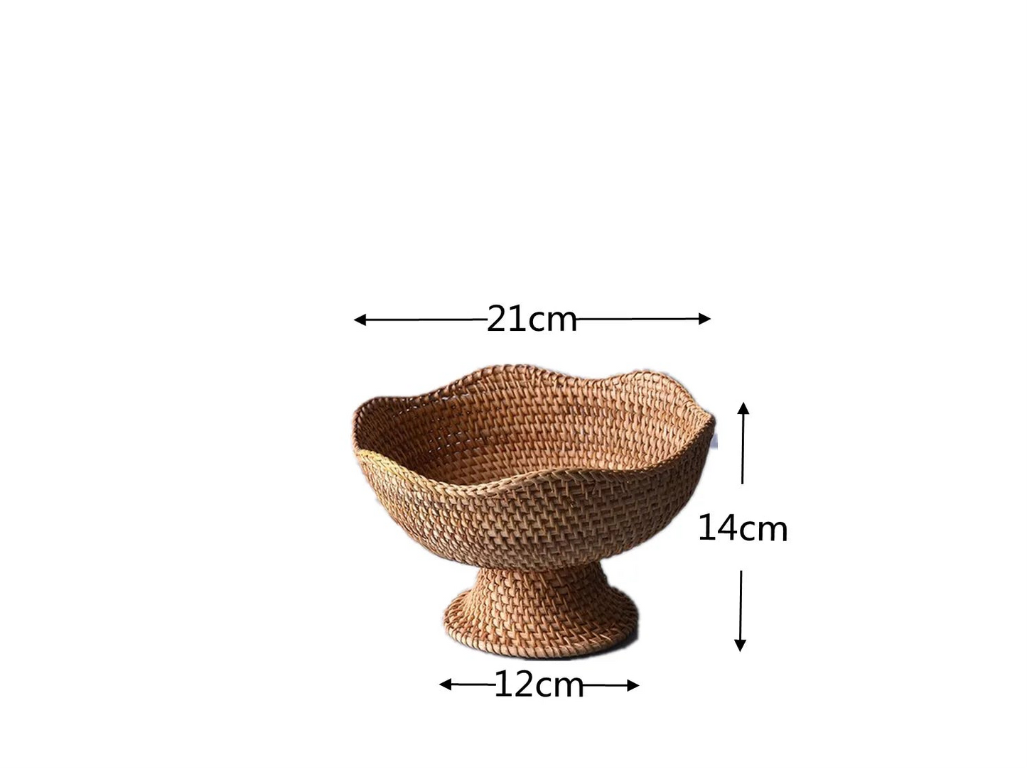 Rattan fruit storage baskets