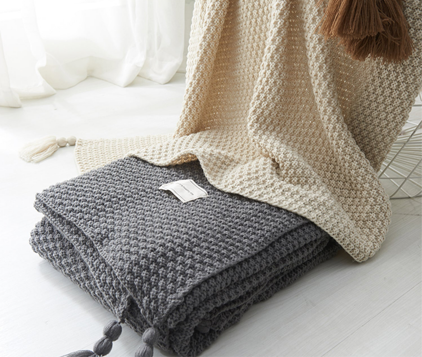 Knitted Throw Blanket