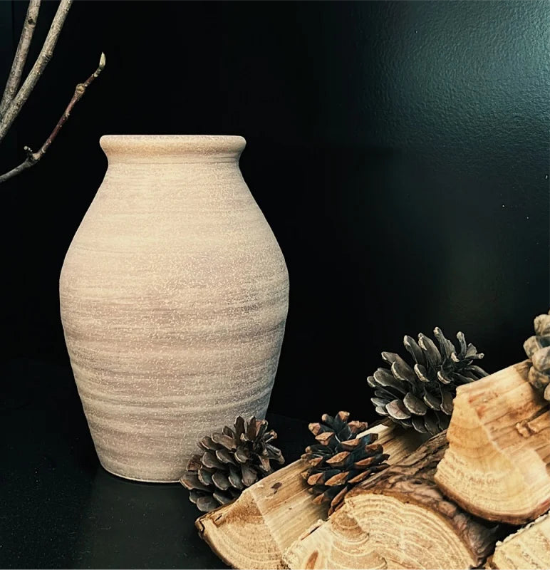 Retro And Nostalgic Handmade Ceramic Vase