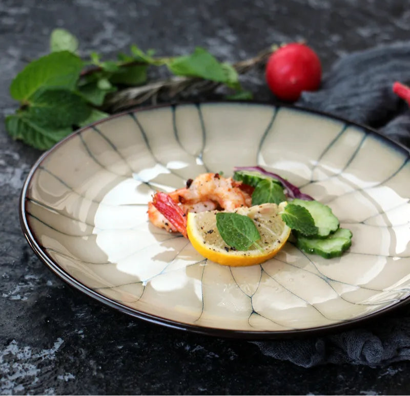 Glazed ceramic snack tray