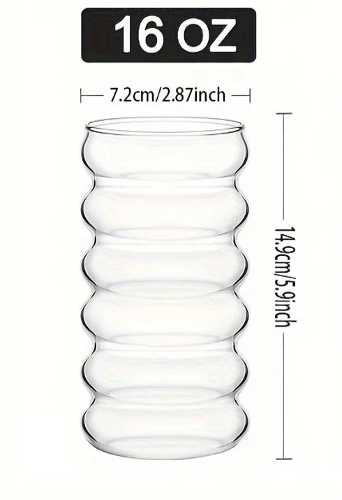 500ml wave glass set