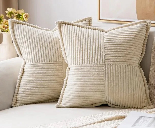 Corduroy pillow cover