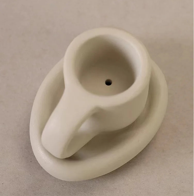 Cup-shaped Ceramic Candle Holder