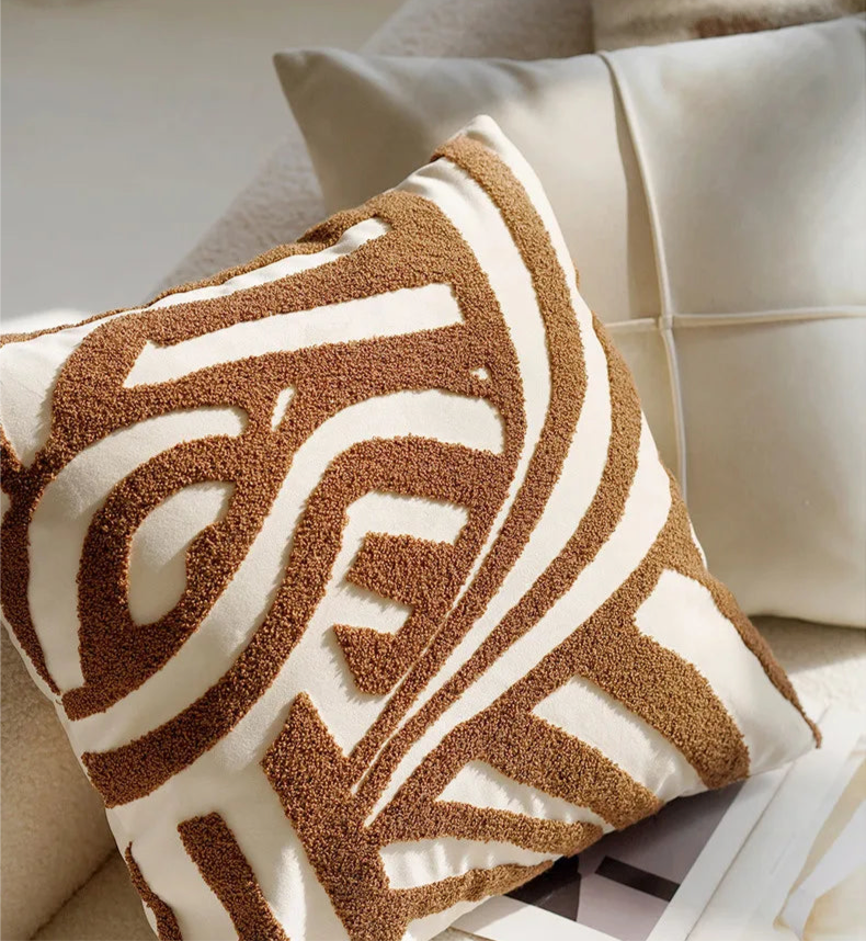 Cinnamon mixed pillow covers