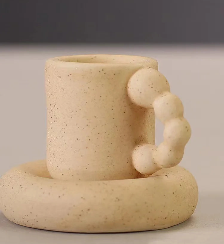 Cup-shaped Ceramic Candle Holder