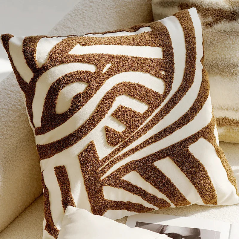 Cinnamon mixed pillow covers