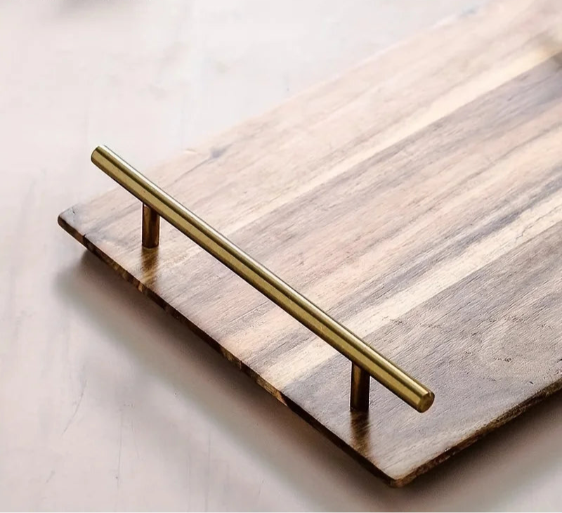 Wooden serving tray