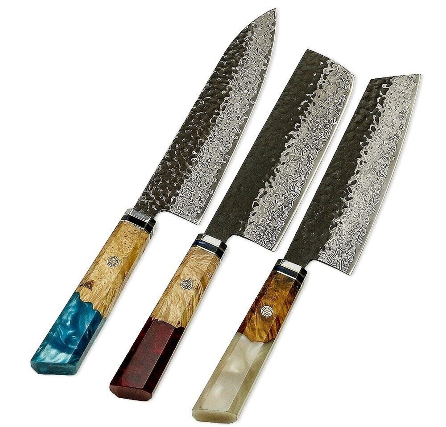 Damscsus steel knife set