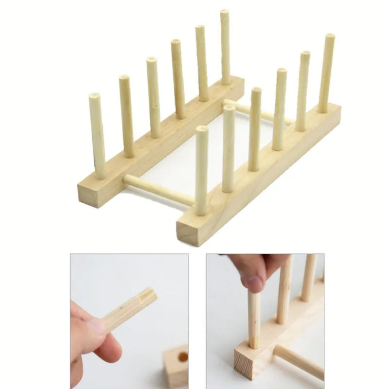 Bamboo Dish Plates Rack Drainboard