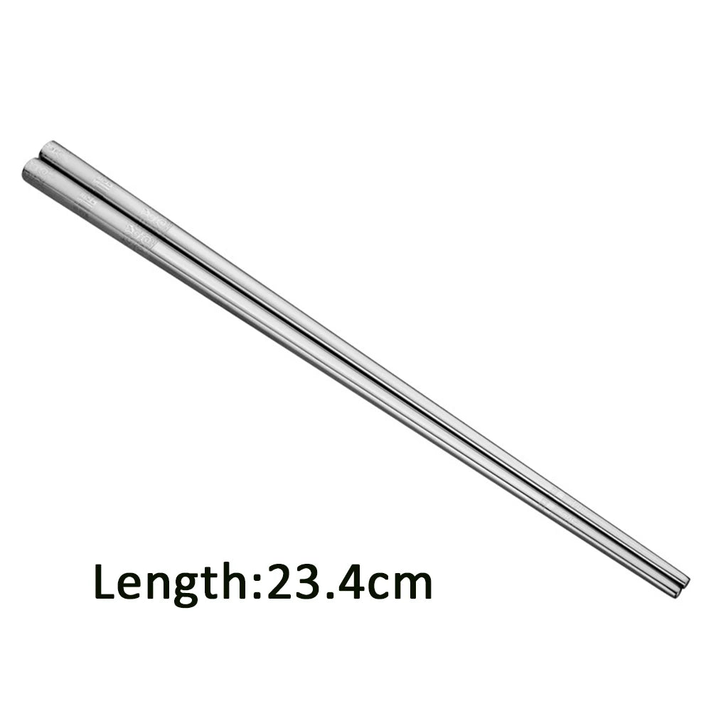 Engraved stainless steel chopsticks