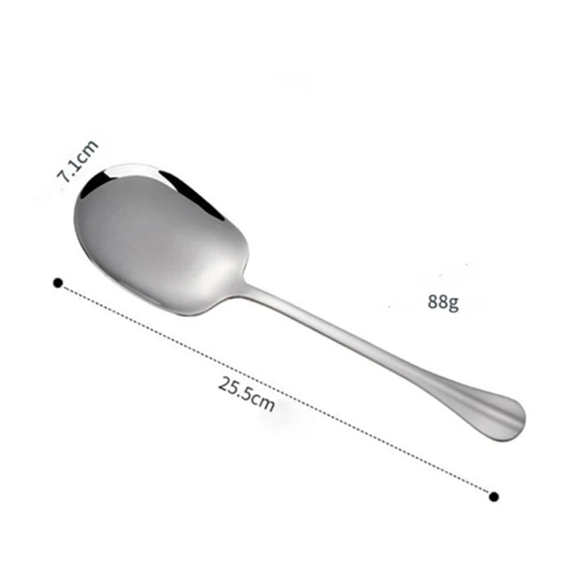 Stainless steel large serving spoon