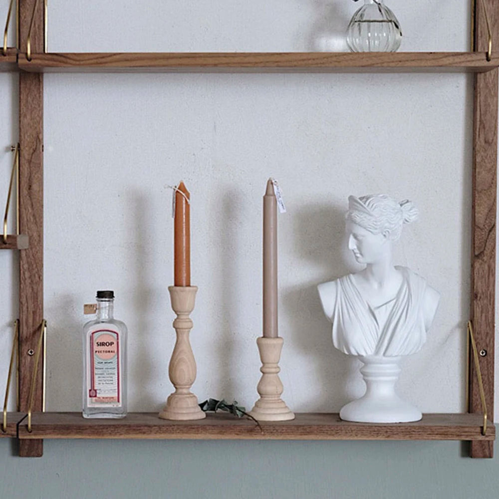 Wooden Candlestick Holders