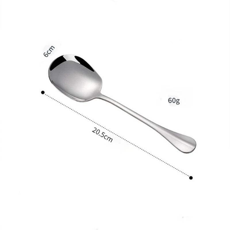 Stainless steel large serving spoon