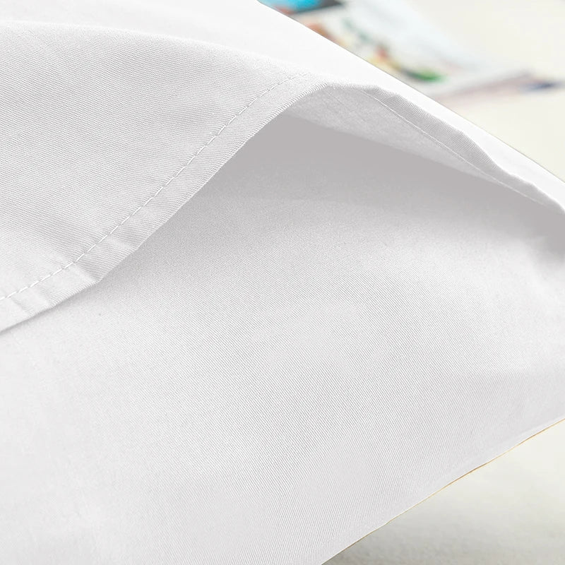 Cotton solid color pillow case pack