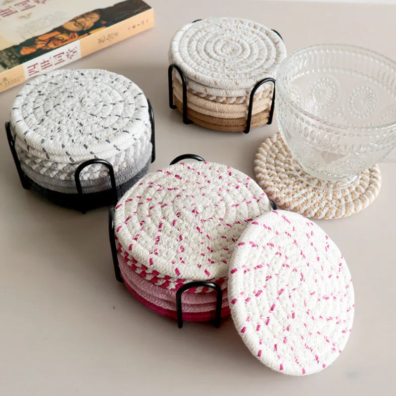 Woven coaster set