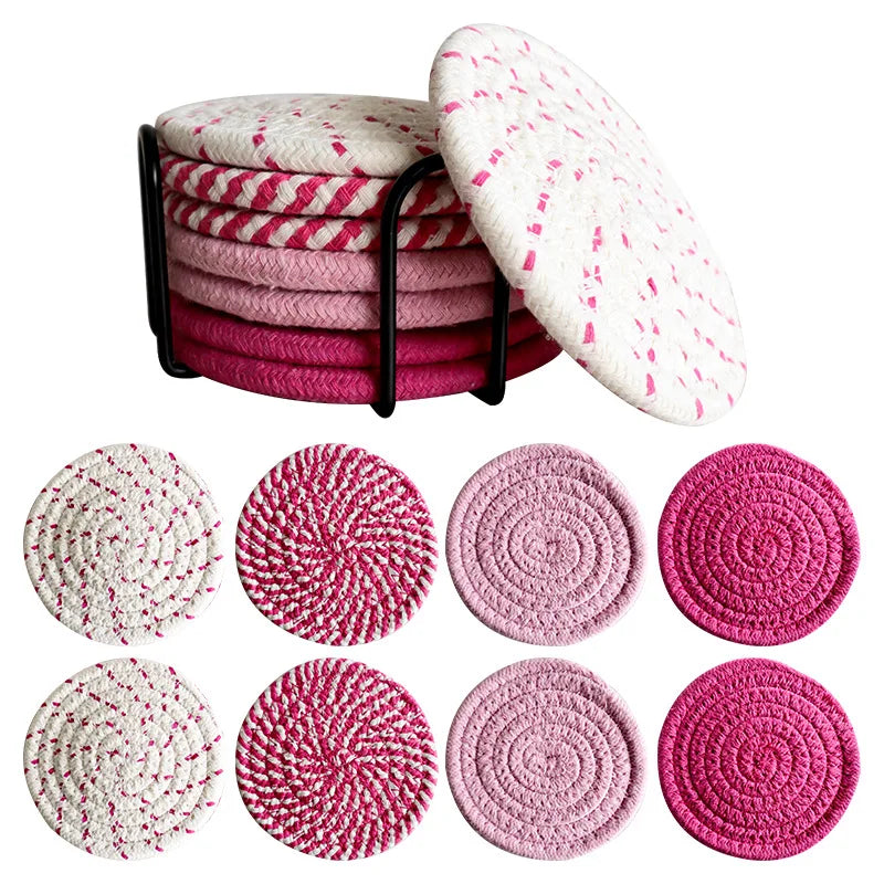 Woven coaster set