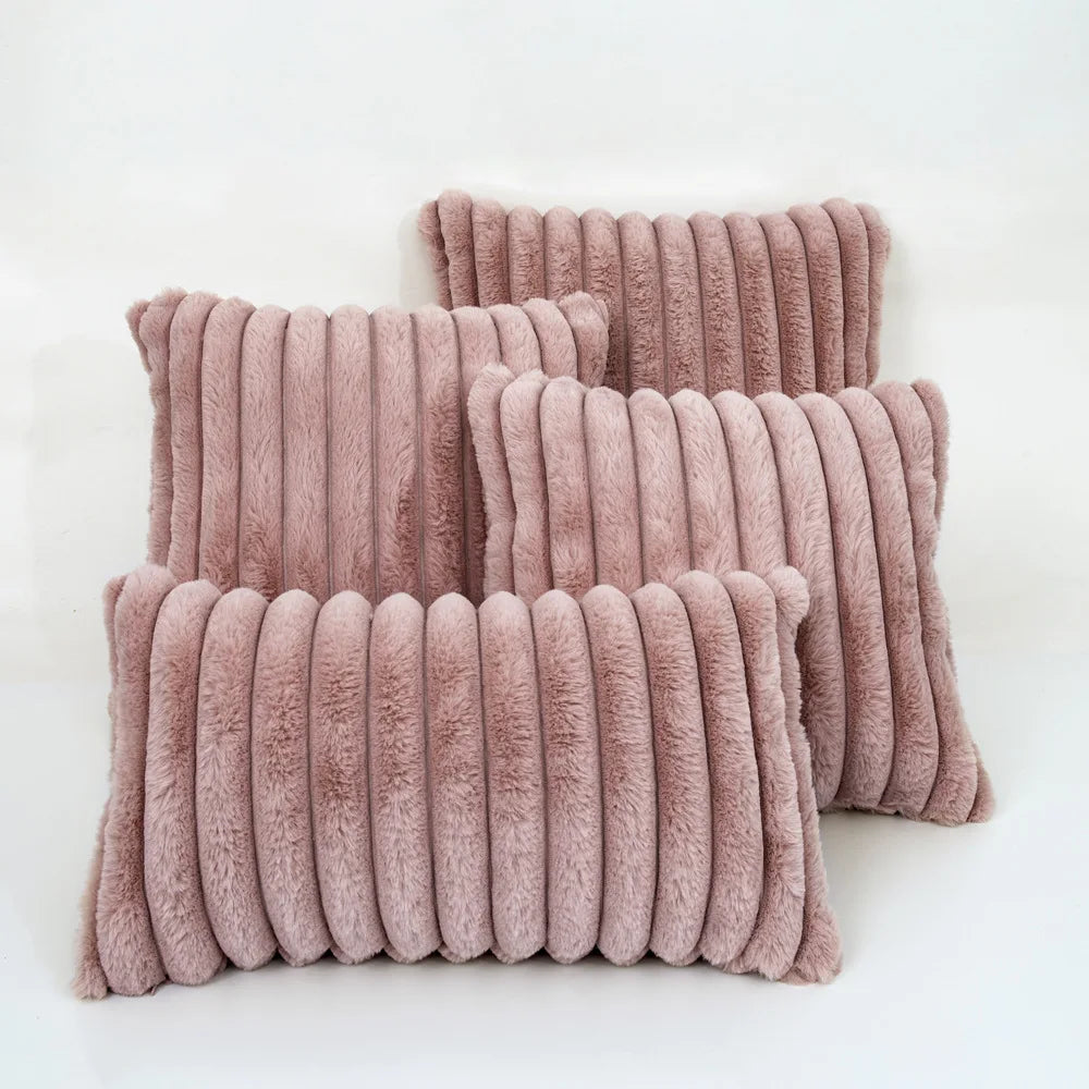 Soft throw cushion cover