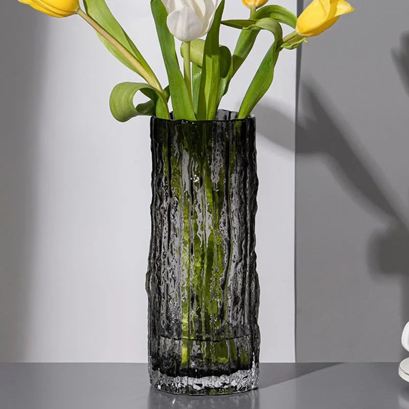 Glacier transparent vase