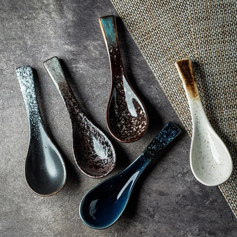 Ceramic soup spoon