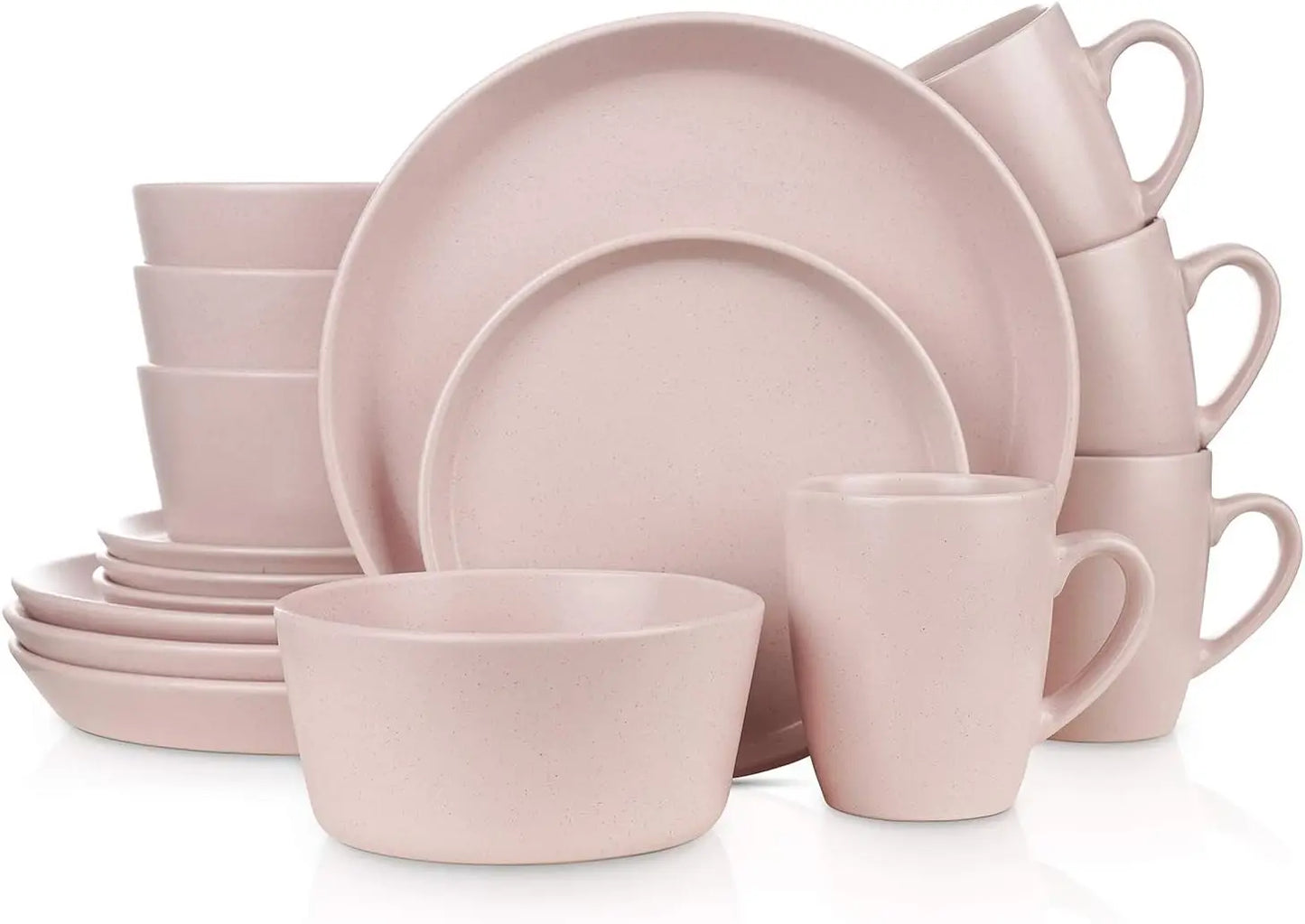 Stoneware 16-Piece Modern Dinnerware Set